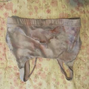 Athleta size medium Exhale Bra Powervita fabric Light Pink